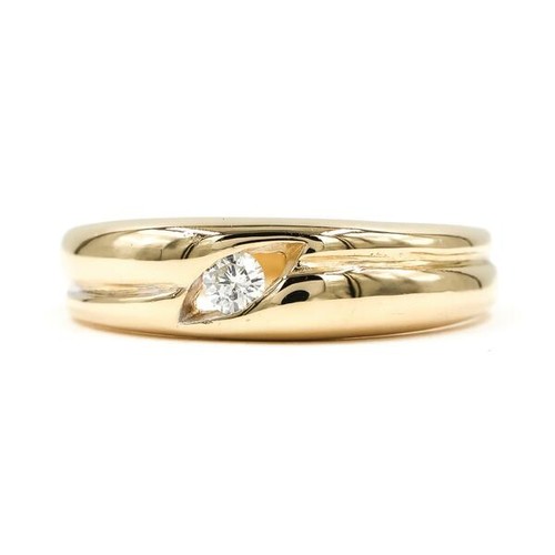 Ring mit brillantsolitär - ring,