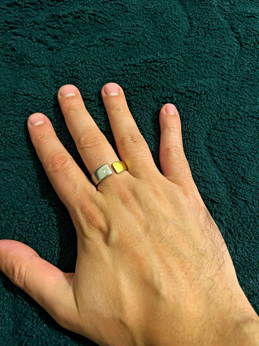Bicolor ring gold platin - bicolor, gold/platin