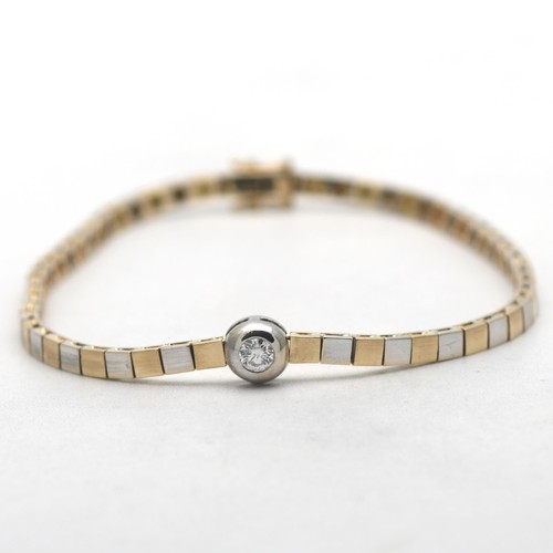 Armband 750 gold bicolor - 750,