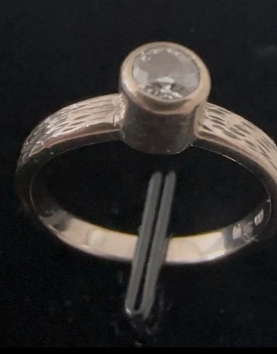 Vintage solitärring 585 - solitärring,