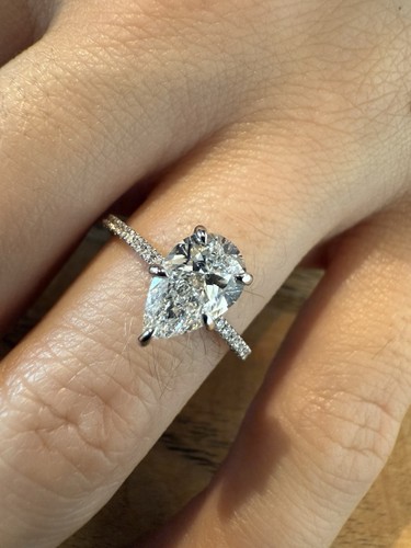 Diamantring pear cut - diamantring, 1,22
