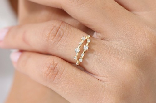Diamant memory goldring - goldring, 10
