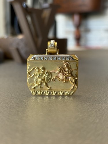18k gelbgold anhänger - 18k,