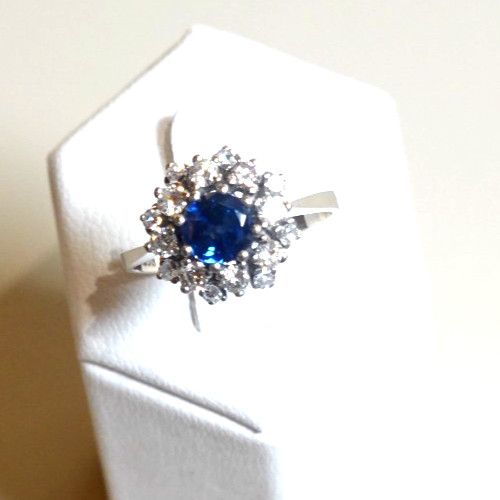Saphir brillant ring - brillant, mit