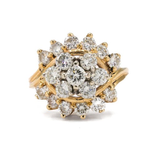 Ring mit brillanten diamanten - ring,