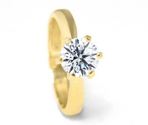 Brillant ring aus - 585, gelbgold