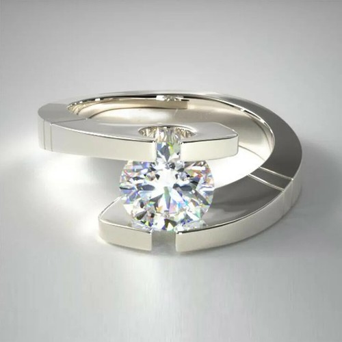 Rund weiß diamant - rund,