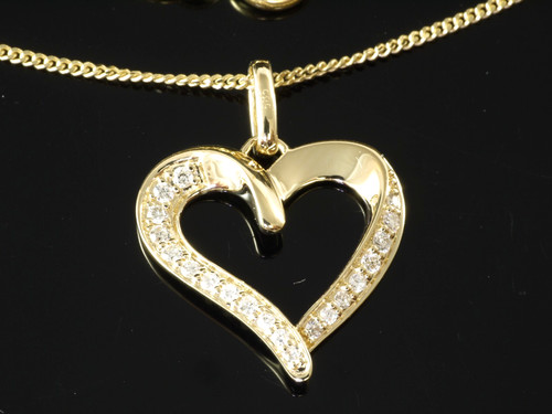 585 goldkette mit kleinem - 585, herz