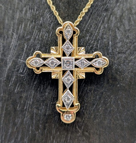Brillant kreuz anhänger - brillant,