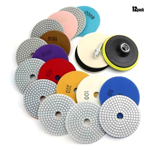 12x diamant polierscheiben - 12x,