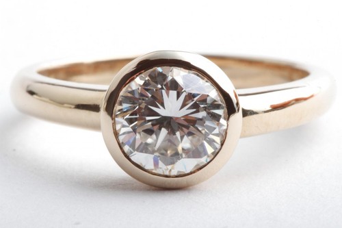 Solitär brillant diamant ring - solitär,