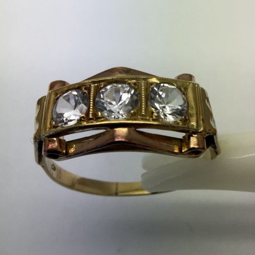 585 gold art - deco, ring