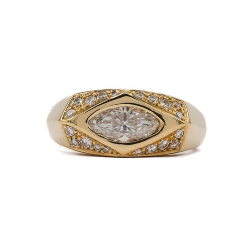 Ring mit diamanten - ring, 0,85