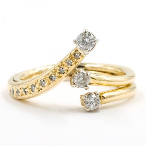Ring mit diamanten brillanten - ring,