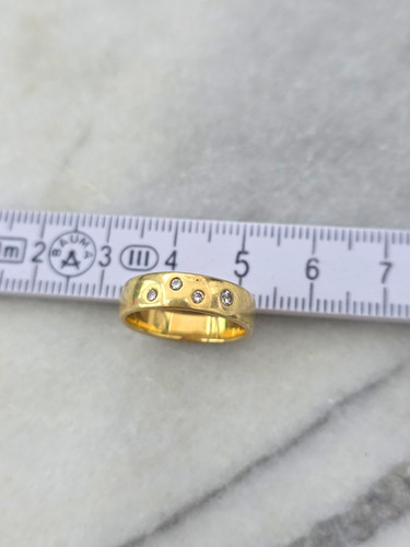 Bandring 585 gelbgold - 585, mit